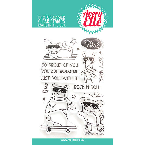 Avery Elle - Clear Photopolymer Stamps - Stay Cool