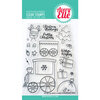 Avery Elle - Clear Photopolymer Stamps - Peek-a-Boo Christmas Train