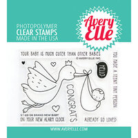 Avery Elle - Clear Photopolymer Stamps - Brand New Baby