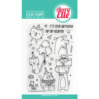 Avery Elle - Clear Photopolymer Stamps - Birthday Paw-ty