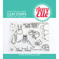 Avery Elle - Clear Photopolymer Stamps - Dino-Mite Christmas