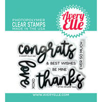 Avery Elle - Clear Photopolymer Stamps - Love Tags
