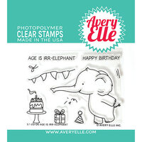 Avery Elle - Clear Photopolymer Stamps - Age Is Irr-elephant