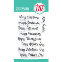 Avery Elle - Clear Photopolymer Stamps - Classic Sentiments