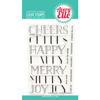 Avery Elle - Christmas - Clear Photopolymer Stamps - Block Layered Sentiments