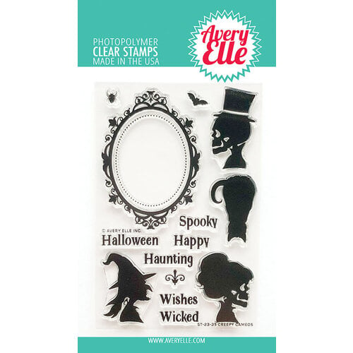 Avery Elle - Halloween - Clear Photopolymer Stamps - Creepy Cameos