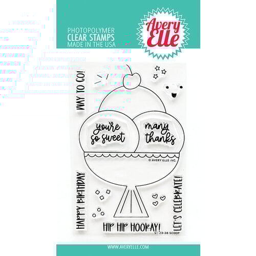 Avery Elle - Clear Photopolymer Stamps - Scoop