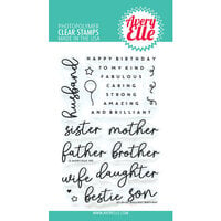 Avery Elle - Clear Photopolymer Stamps - Brilliant Birthday