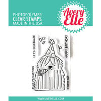 image of Avery Elle - Clear Photopolymer Stamps - Shaggy Dog