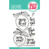 Avery Elle - Clear Photopolymer Stamps - Fruit Greetings and Tags