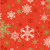 Anna Griffin - Twinkle Bright Collection - Christmas - 12 x 12 Paper - Red Snowflakes