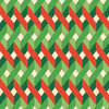 Anna Griffin - Twinkle Bright Collection - Christmas - 12 x 12 Paper - Red and Green Geometric