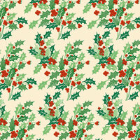 Anna Griffin - Twinkle Bright Collection - Christmas - 12 x 12 Paper - Holly