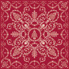 Anna Griffin - 12x12 Paper - Christmas - Grace Bandana Red, CLEARANCE