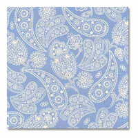 Anna Griffin - 12x12 Paper - MacKenzie Collection - Blue Paisley