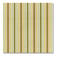 Anna Griffin - 12x12 Paper - Maime Collection - Green and Pink Stripe, CLEARANCE