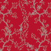 Anna Griffin - Flora Collection - 12 x 12 Paper - Flora Vines Blue and Red, CLEARANCE