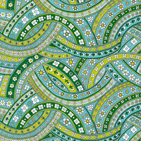 Anna Griffin - Riley Collection - 12 x 12 Paper - Green Circles , CLEARANCE