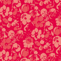 Anna Griffin - Darcey Collection - 12 x 12 Paper - Red Tonal Floral , CLEARANCE