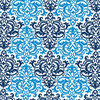 Anna Griffin - Darcey Collection - 12 x 12 Paper - Blue Damask, CLEARANCE