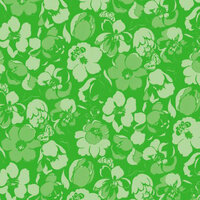 Anna Griffin - Darcey Collection - 12 x 12 Paper - Green Tonal Floral , BRAND NEW
