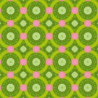 Anna Griffin - Isabelle Collection - 12 x 12 Glittered Paper - Green Circles, CLEARANCE