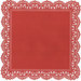 Anna Griffin - Valentina Collection - 12 x 12 Die Cut Cardstock Sheet - Red Lace