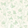 Anna Griffin - Cecile Collection - 12 x 12 Paper - Green Butterflies, CLEARANCE