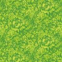 Anna Griffin - Carmen Collection - 12 x 12 Paper - Green Rose Tonal