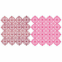 Anna Griffin - 12 x 12 Designer Die Cut Paper Pack - Flowers - Pink