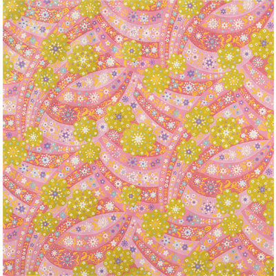 Anna Griffin - Lizzie Collection - 12 x 12 Glitter Paper - Pink Calico