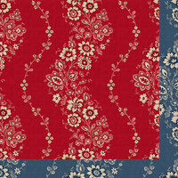 Anna Griffin - Fleur Rouge Collection - 12 x 12 Double Sided Paper - Espalier Rouge