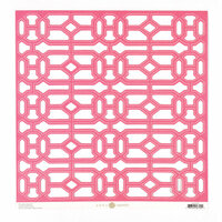 Anna Griffin - Palmer Collection - 12 x 12 Designer Die Cut Paper - Pink