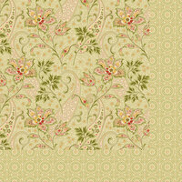 Anna Griffin - Haven Collection - 12 x 12 Double Sided Paper - Paisley - Olive