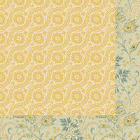 Anna Griffin - Haven Collection - 12 x 12 Double Sided Paper - Jacquard - Ochre