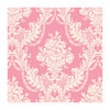 Anna Griffin - 12 x 12 ivory Flocked Paper - Damask