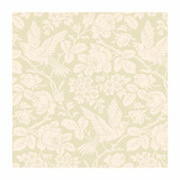 Anna Griffin - 12 x 12 Ivory Flocked Paper - Ivory