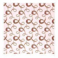 Anna Griffin - Camilla Collection - 12 x 12 Double Sided Paper - Floral Vines