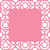 Anna Griffin - Eleanor Collection - 12 x 12 Die Cut Paper Layers - Pink