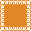Anna Griffin - Blomma Collection - 12 x 12 Circle Die Cut Paper Layers - Orange