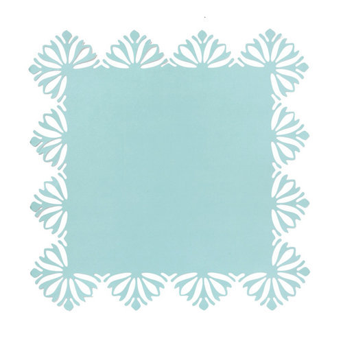 Anna Griffin - Hope Chest Collection - 12 x 12 Designer Die Cut Paper Layers - Turquoise