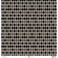 Anna Griffin - Spooktacular Collection - 12 x 12 Paper - Black Diamonds