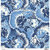 Anna Griffin - Madison Collection - 12 x 12 Paper - Firecracker Floral - Navy