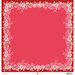 Anna Griffin - Juliet Collection - 12 x 12 Paper - Printed Border - Red