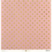 Anna Griffin - Juliet Collection - 12 x 12 Paper with Foil Accents - Dot - Pink