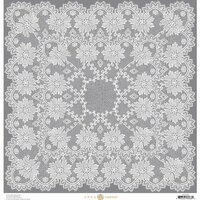 Anna Griffin - Endora Collection - Halloween - 12 x 12 Paper - Lace - Grey