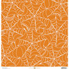 Anna Griffin - Endora Collection - Halloween - 12 x 12 Paper - Web - Orange