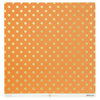 Anna Griffin - Endora Collection - Halloween - 12 x 12 Paper with Foil Accents - Dots - Orange