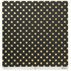 Anna Griffin - Endora Collection - Halloween - 12 x 12 Paper with Foil Accents - Dots - Black