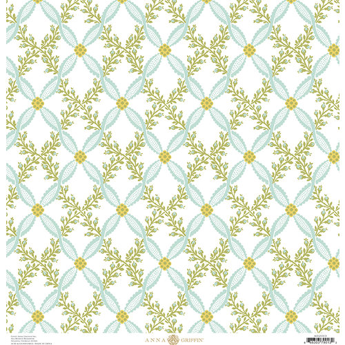 Anna Griffin - Fancy French Collection - 12 x 12 Paper - Harlequin Vine